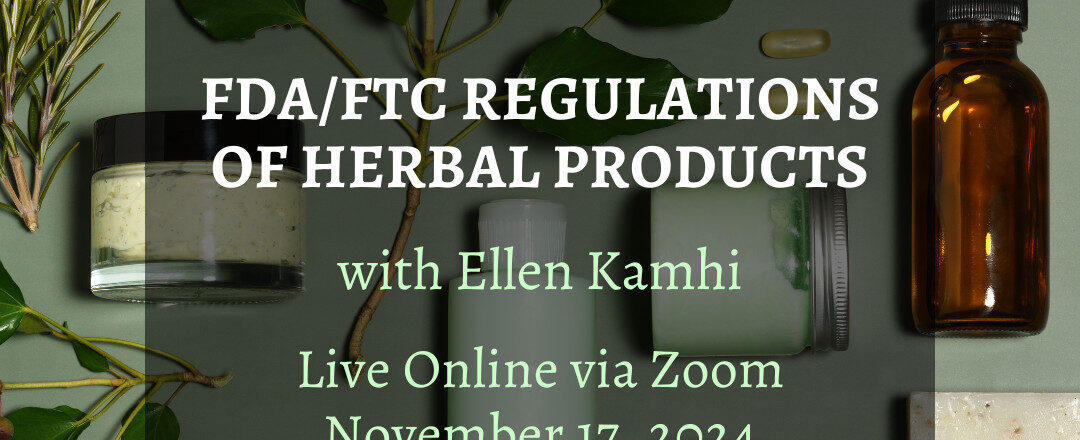 FTC FDA regulation of herbal products